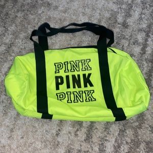PINK lime green bag
